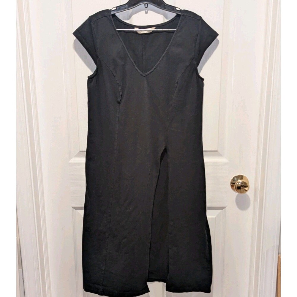 Whimsigoth Minimalist Black Tunic Top Zapelle Chic Capsule‎ Basic Large